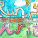 2nd Runner Up 2013 Run For The Arts T-Shirt Design Contest