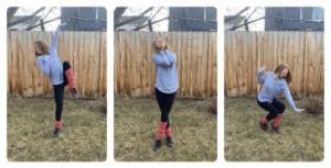 Lindsi modeling shy body movements.