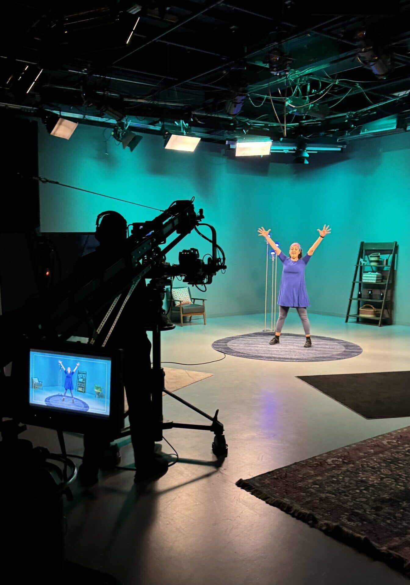 Rachel Brown in studio at Metro East (1)