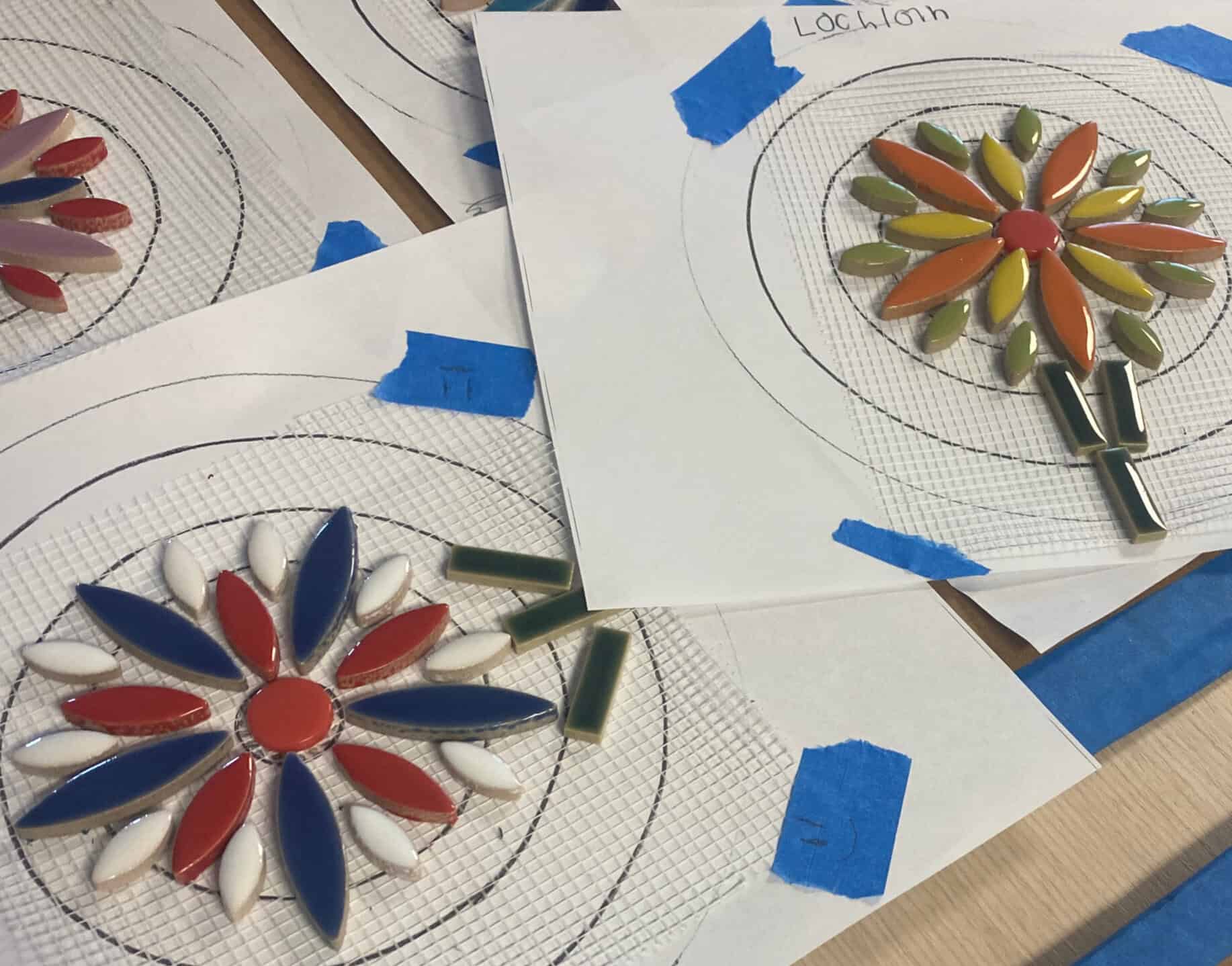 making mosaic mural